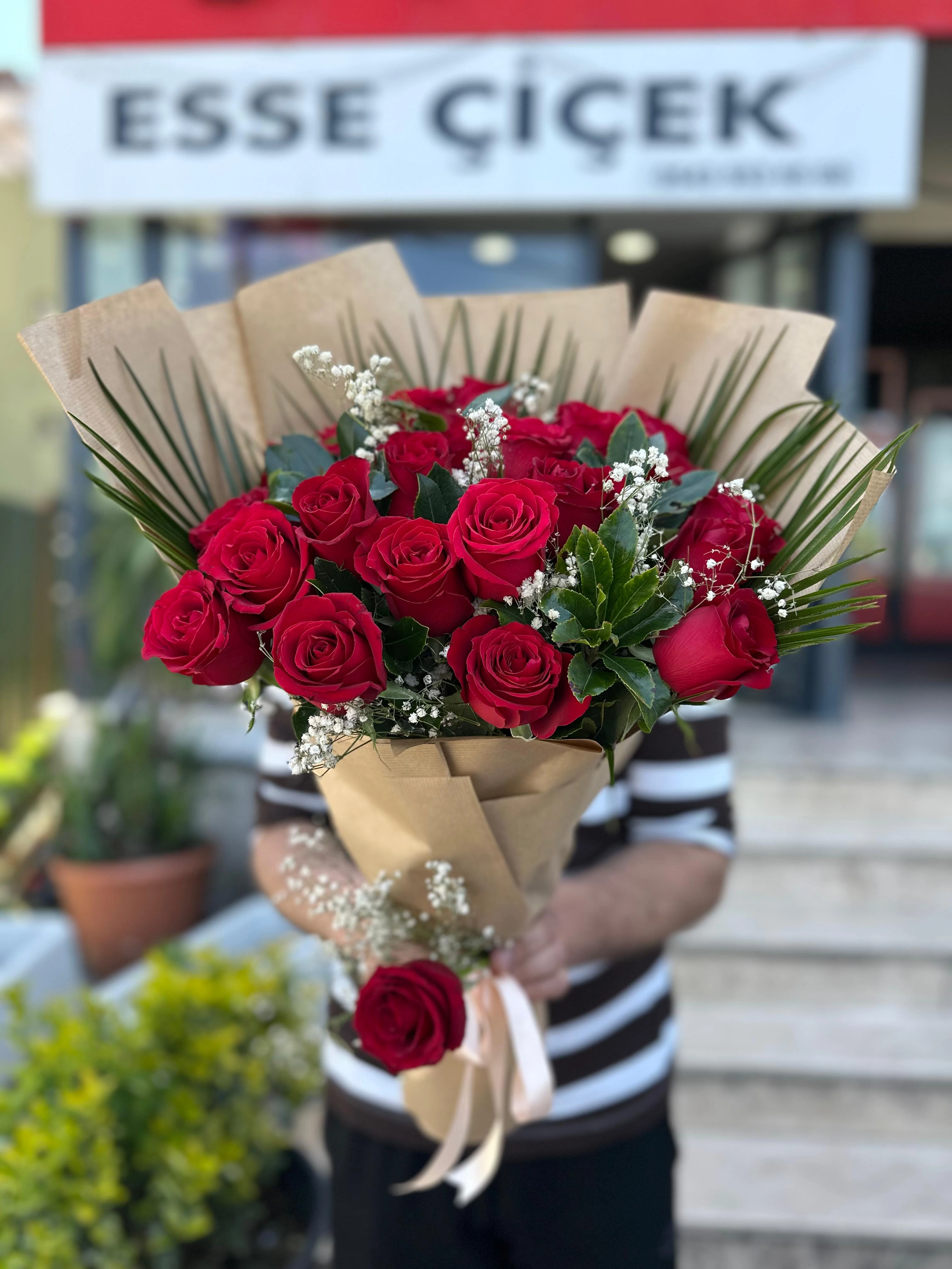 Kırmızı Gül Buketi  17' Li