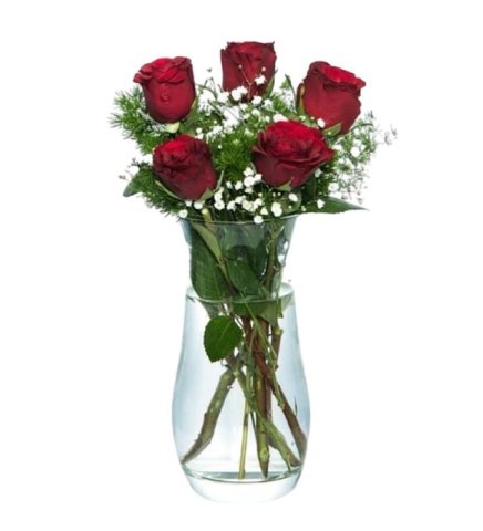 5' Li Gül Aranjmanı .Vazoda