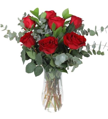 7' Li Gül Aranjmanı .Vazoda