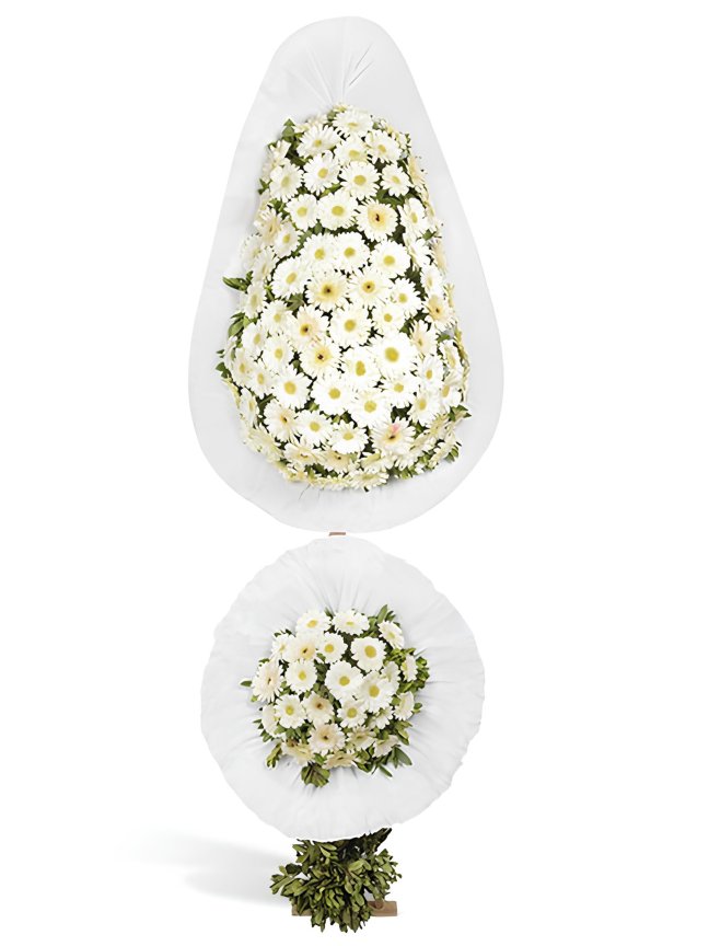 Beyaz Soft Görünümlü Çelenk